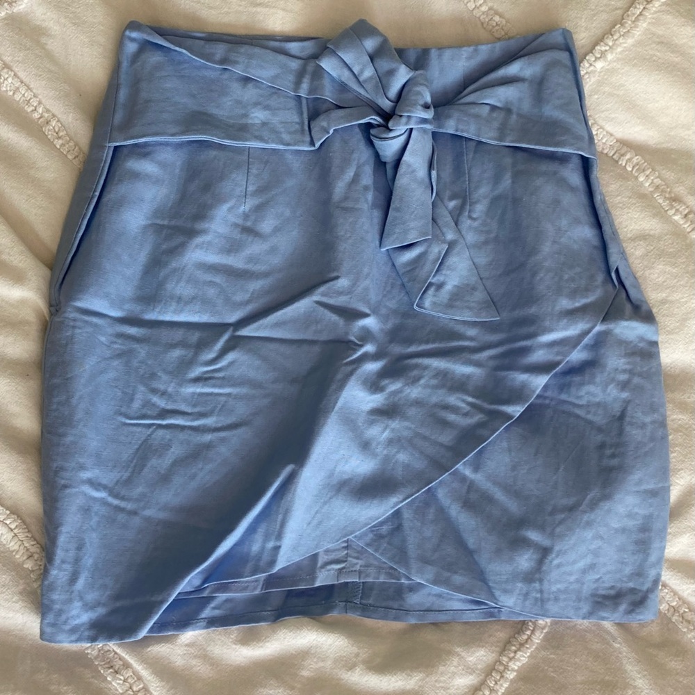 DONATED✖️ 
Light Blue Wrap Skirt